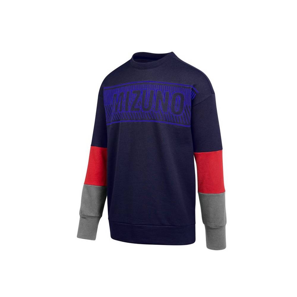 Damske Treningove Oblecenie Mizuno MZ1 Tokyo Fleece Crew Námornícka Modrá Vypredaj ZSHC28016